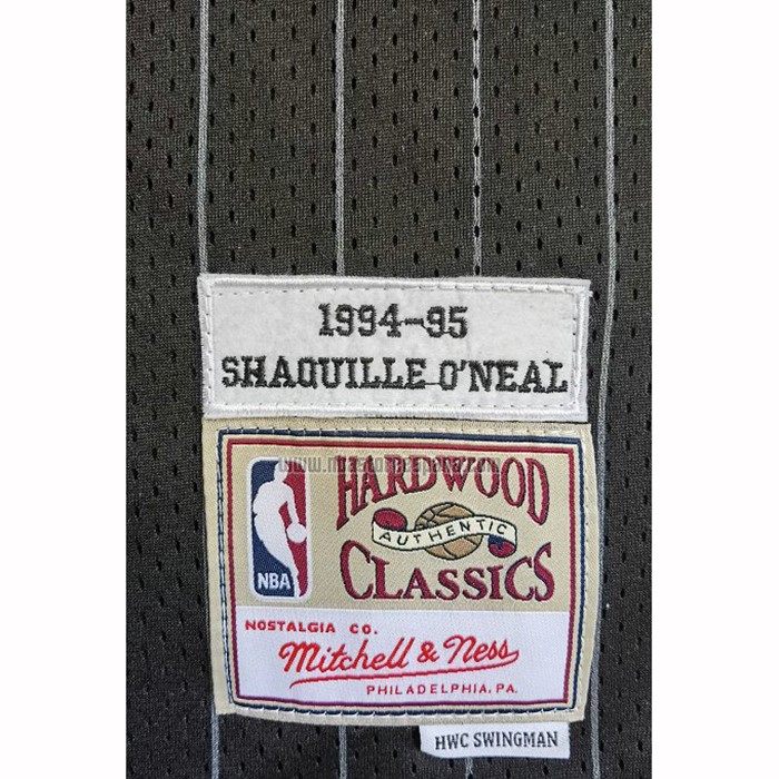 Camiseta Orlando Magic Shaquille O'Neal NO 32 Mitchell & Ness 1994-95 Negro
